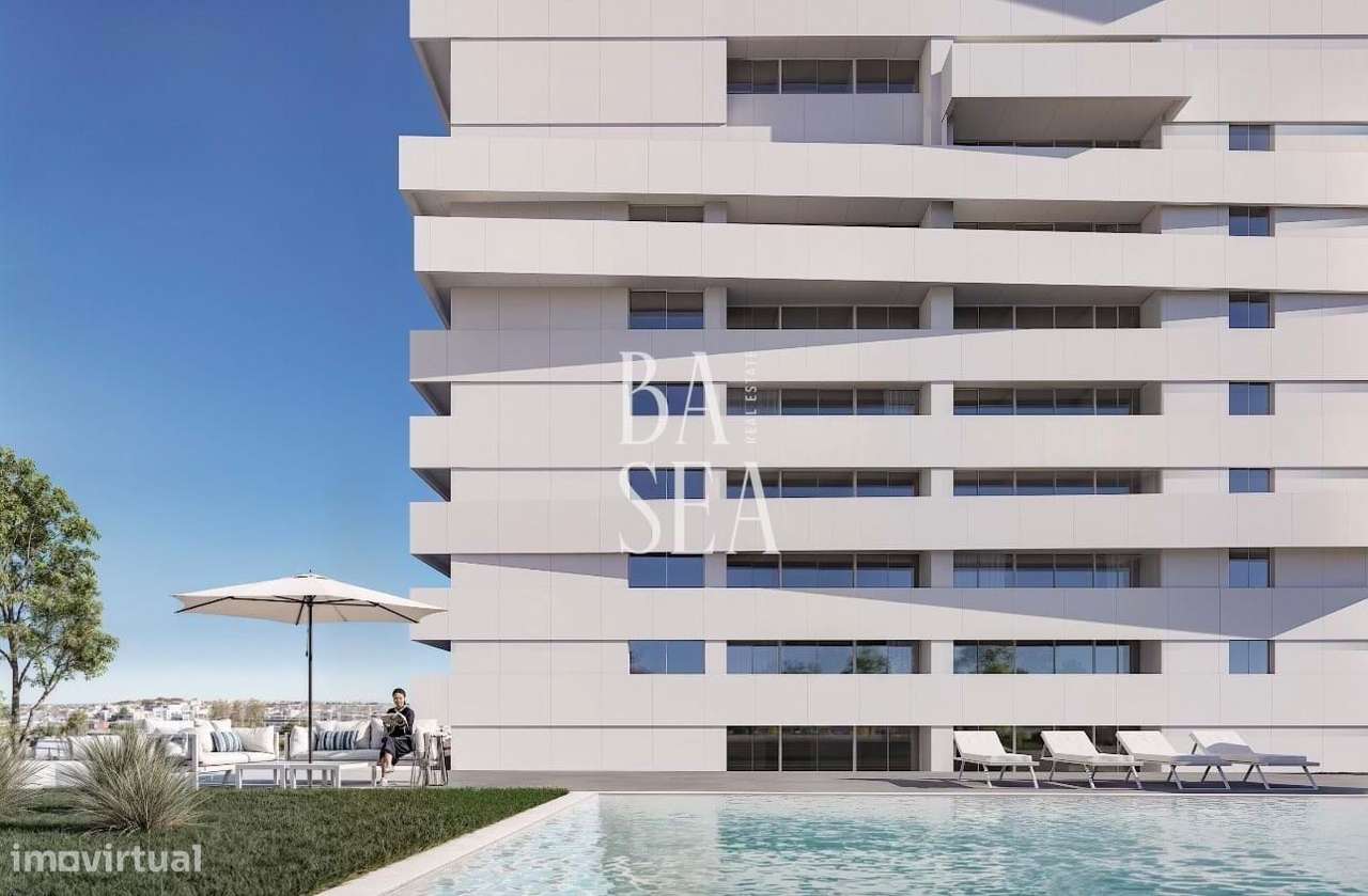 Apartamento T1 novo em condomínio com piscina em Ramalde Porto-11