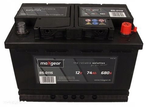 Akumulator Maxgear 74Ah 680A P+ MOŻLIWY DOWÓZ MONTAŻ - 1