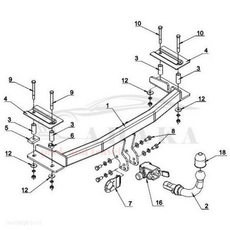 Hak Holowniczy Automat Do Ford Fiesta Hatchback 1989-1995 - 3