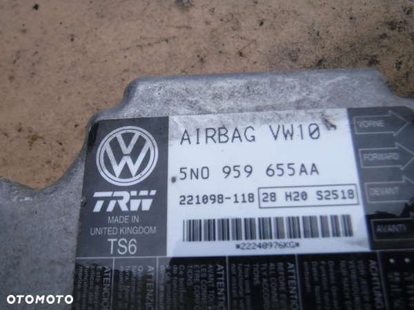 Skoda Superb II 2  Tiguan 5N CC Passat B7 Vw Seat Audi modul sensor poduszek air bag 3T0959655C 3T0959655A 5N0959655R 5N0959655AA - 7