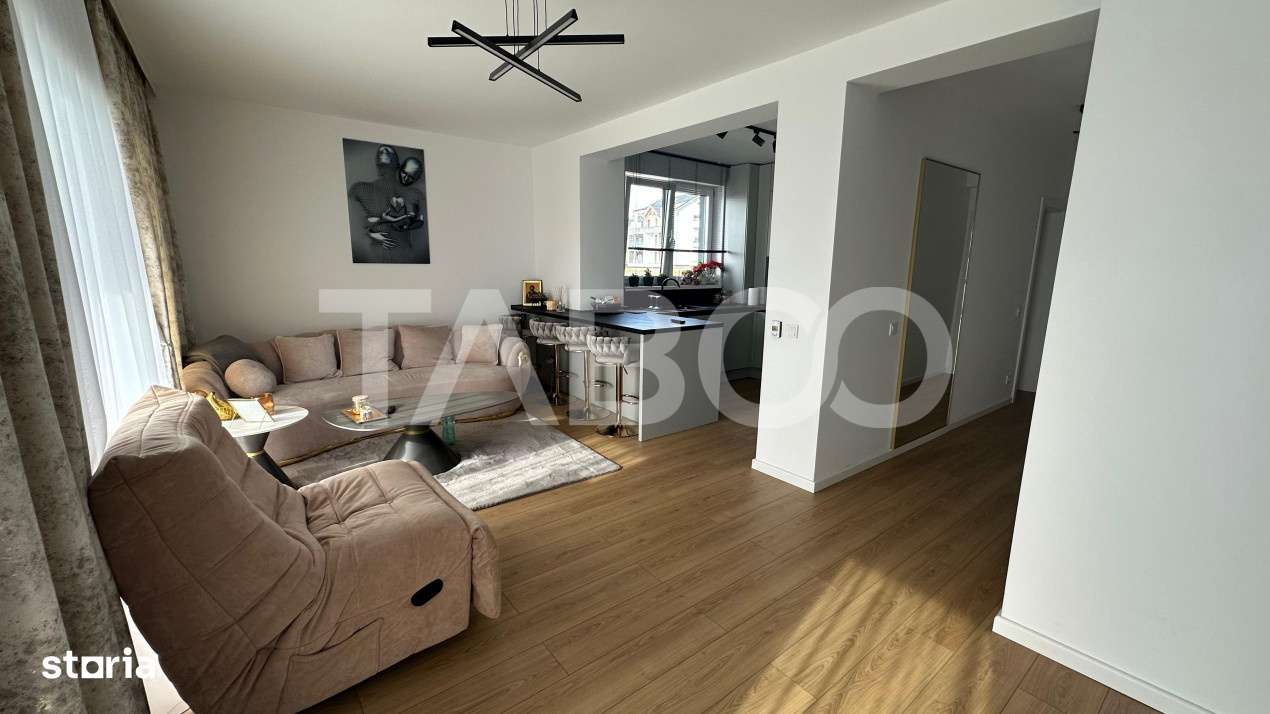 Apartament 2 camere 53 mpu finisat modern balcon utilat mobilat - Imagine principală: 3/14