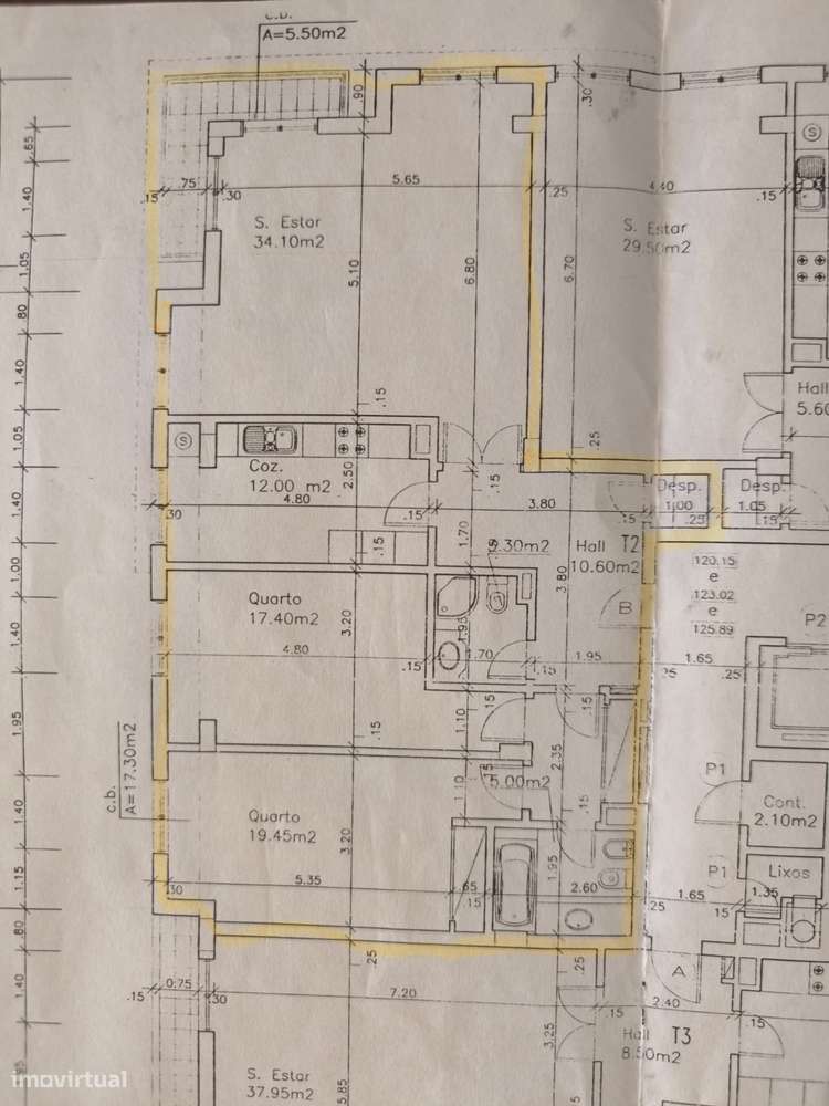 T2 com varanda, arrecadação e lugar de garagem – Rua São Bento Menni,-30