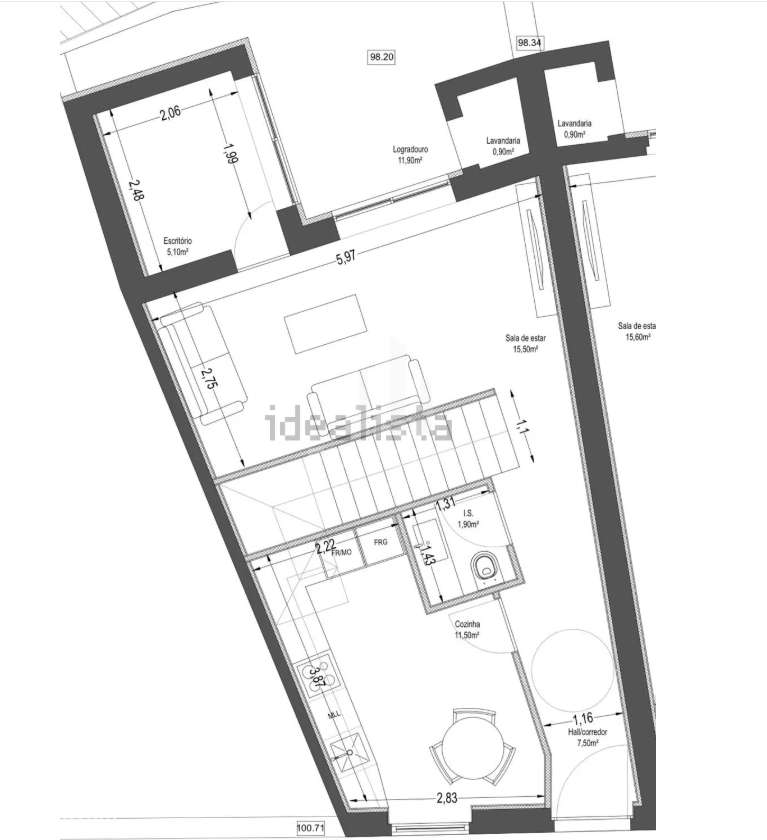 Futura Moradia de Luxo T3 com Jardim e Escritório – Rua de Oliveira Mo-12