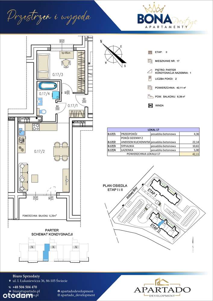 Mieszkanie nr. 17 | 42,11 m² |BONA II | WINDY | NOWA CENA-10