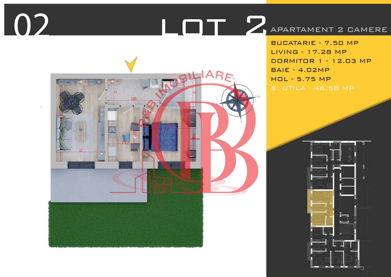 Apartament 2 camere Theodor Pallady-Finalizat-Gradina
