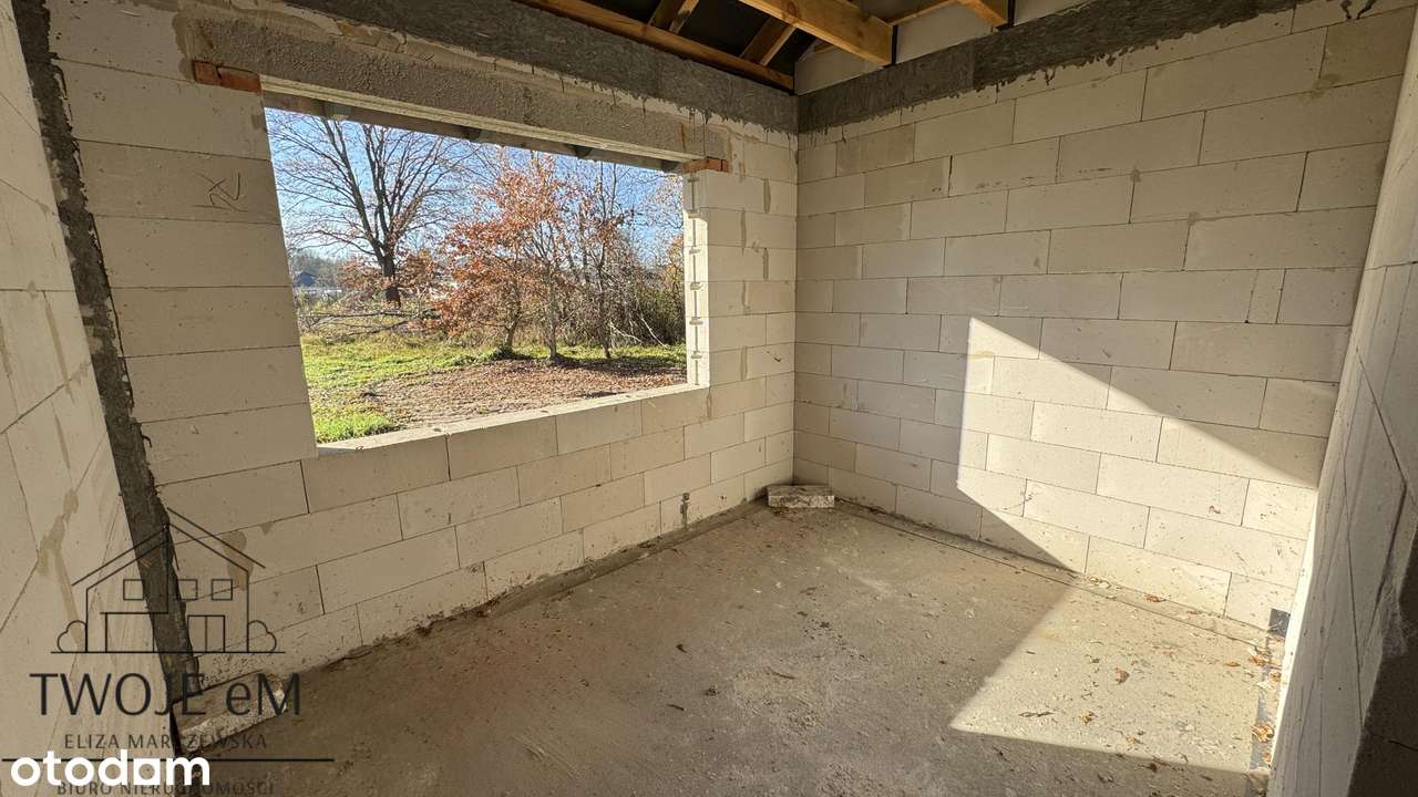 Dom w stanie surowym otwartym-zadaszony-cicha okolica-7