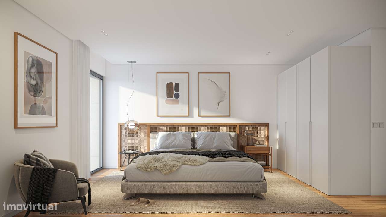 Apartamento T1 Novo c/ Lugar de Garagem em Mafamude (Centro de Gaia)-1
