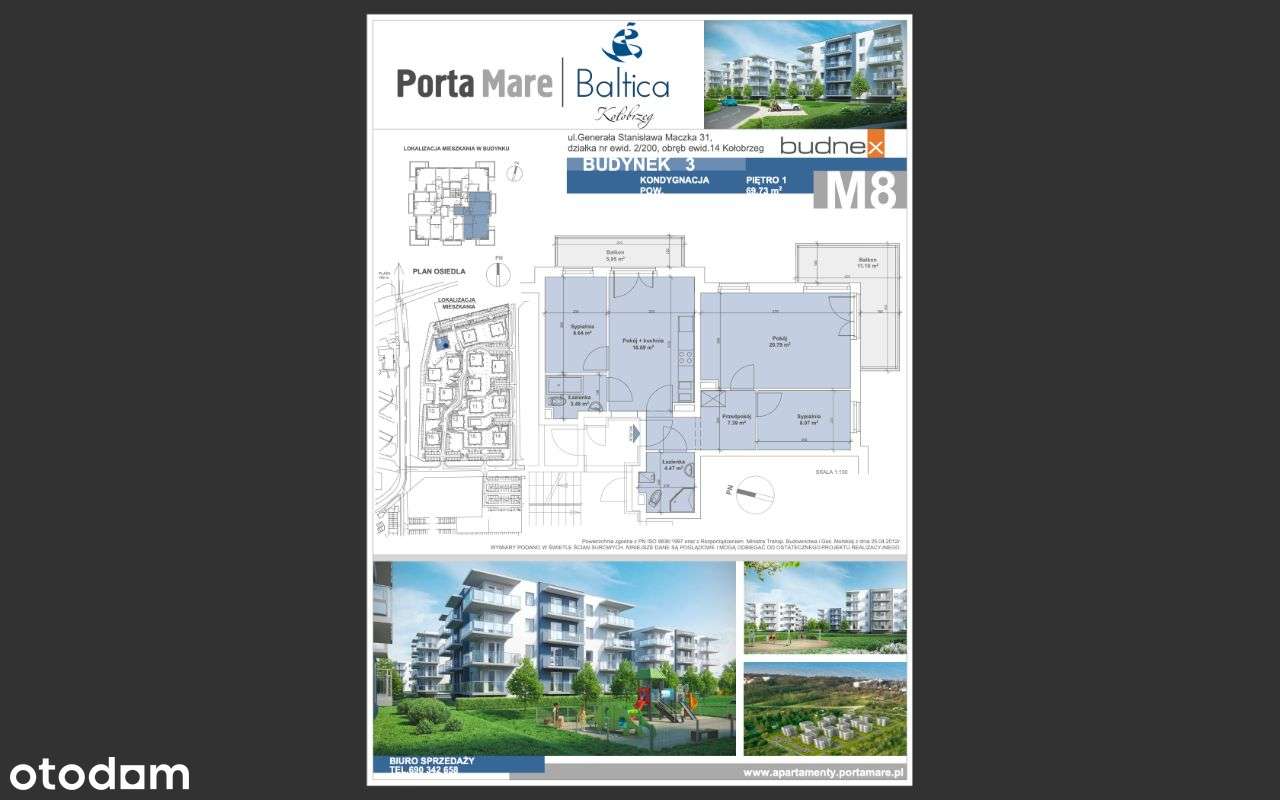 Nowe mieszkanie 2w1, dwa odrębne lokale, Kołobrzeg, 70m, BEZ PROWIZJI - Pełny obrazek: 4/9