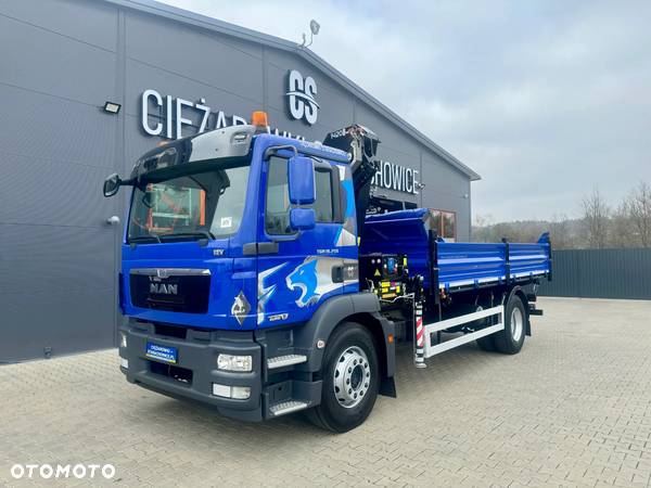 MAN MAN TGM TGS TGL 18.250 Euro 5 // wywrotka 3 stronna + żuraw HDS // HMF1420 z pilotem // budowlanka //  żuraw  kran crane dzwig wywrot kiper . !!! - 7