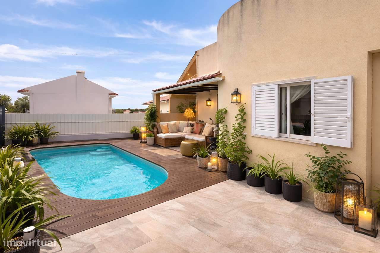 Moradia T3+2 com Piscina na Charneca da Caparica - Grande imagem: 3/22