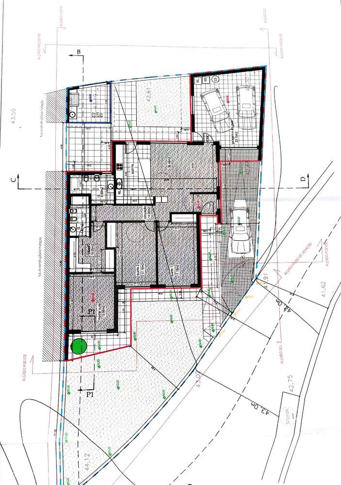 Moradia T3 geminada com terraço e garagem-8