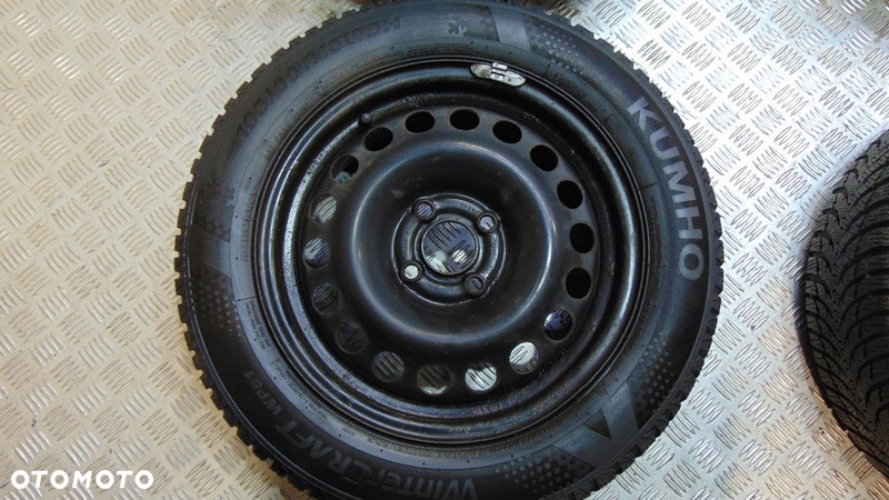 ZIMOWE OPONY FELGI 4X100 195/60 R15 KUMHO 6.5 MM OPEL KIA PICANTO - 5