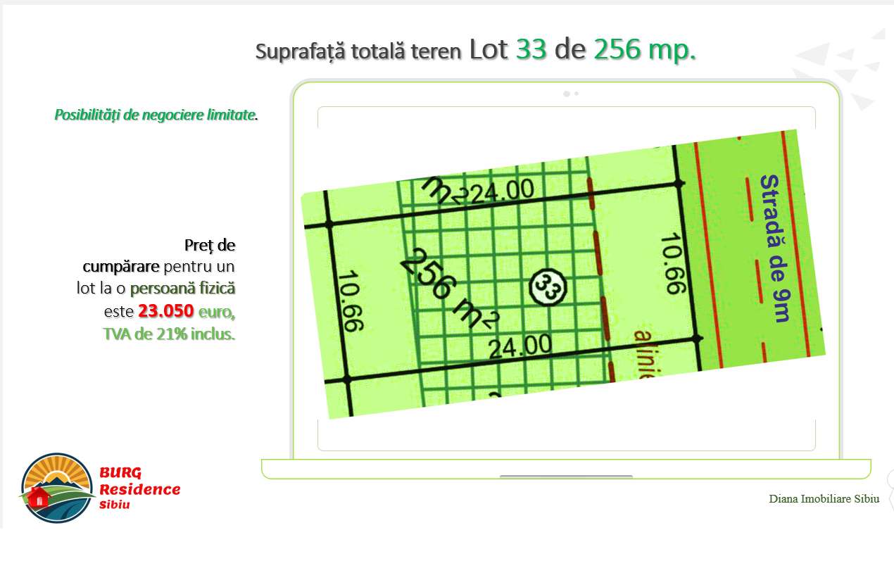 Vând teren pentru casă  în intravilan în Sibiu, str Viile Sibiului.-2