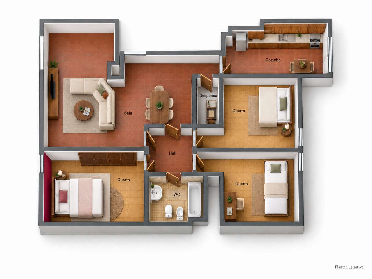 Apartamento T3 amplo e luminoso, numa das melhores zonas residenciais-14