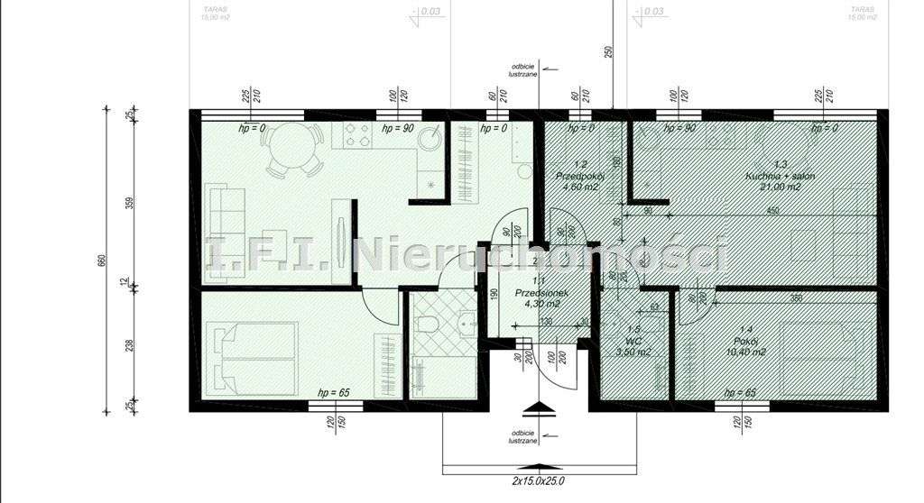 Mieszkanie M-3 bezczynszowe z własnym ogródkiem-7