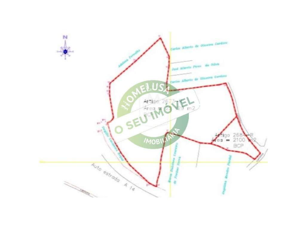 Terreno Rústico à saída da A14 - Grande imagem: 2/6