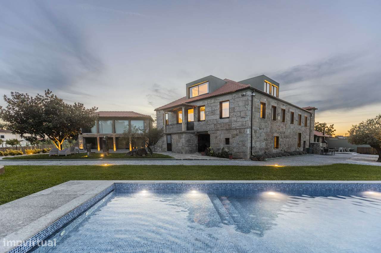 Magnífica Quinta. Moradia T10. Piscina e jardim. Vila Nova Famalicão-20