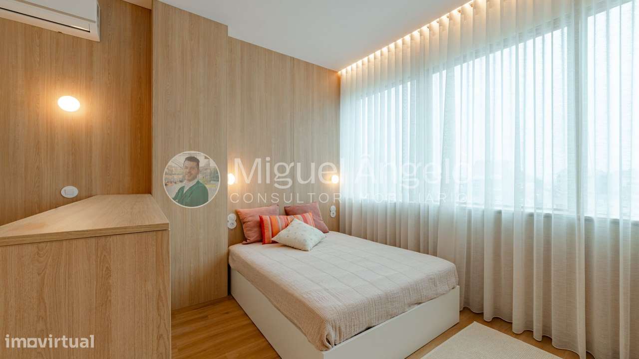 T0 novo c/ lugar garagem e vista para o Jardim Campo 24 de Agosto-6