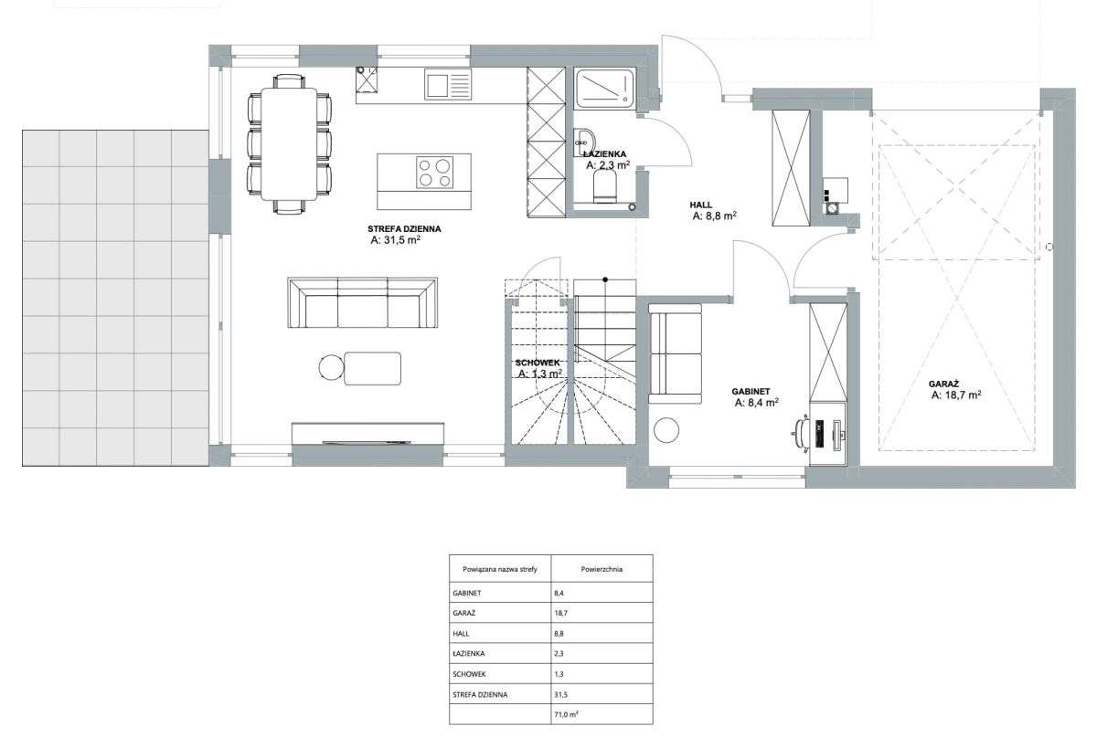 Nowoczesny | Zielona okolica | 3 sypialnie - Pełny obrazek: 5/6