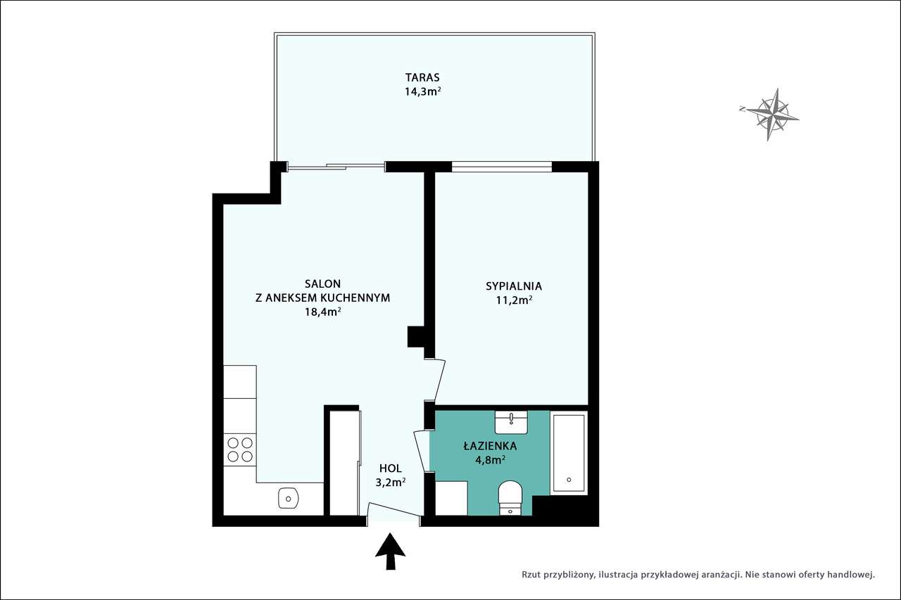 Mieszkanie z tarasem w sercu Wildy-12