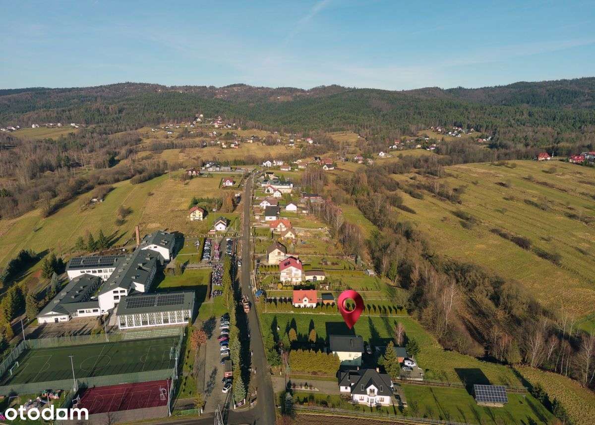 Świetnie położona działka, Beskidy-12