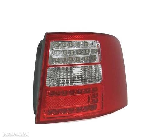 FAROLINS LED PARA AUDI A6 4B AVANT 97-04 VERMELHO BRANCO - 2