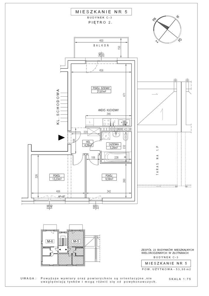 3 pok. z balkonem | Złotniki Park nowy etap VII-6