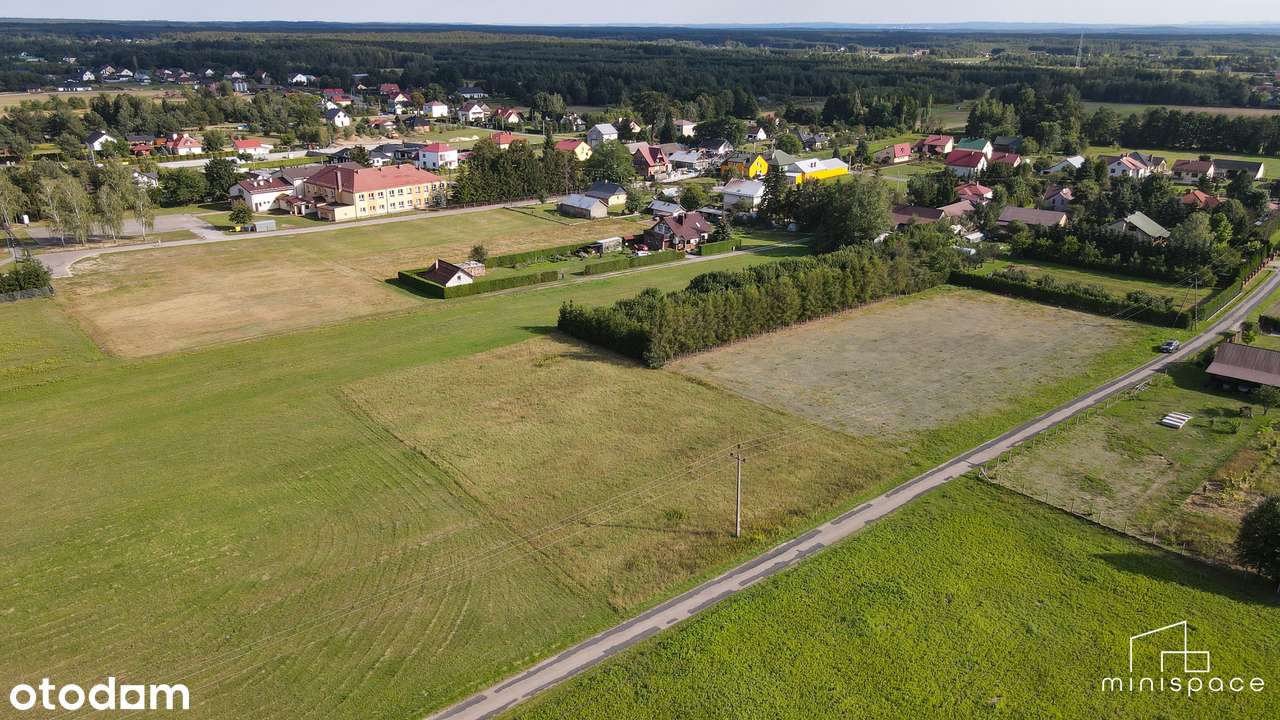 Działki budowlane w Dobryninie | 4 parcele z Warunkami Zabudowy-0