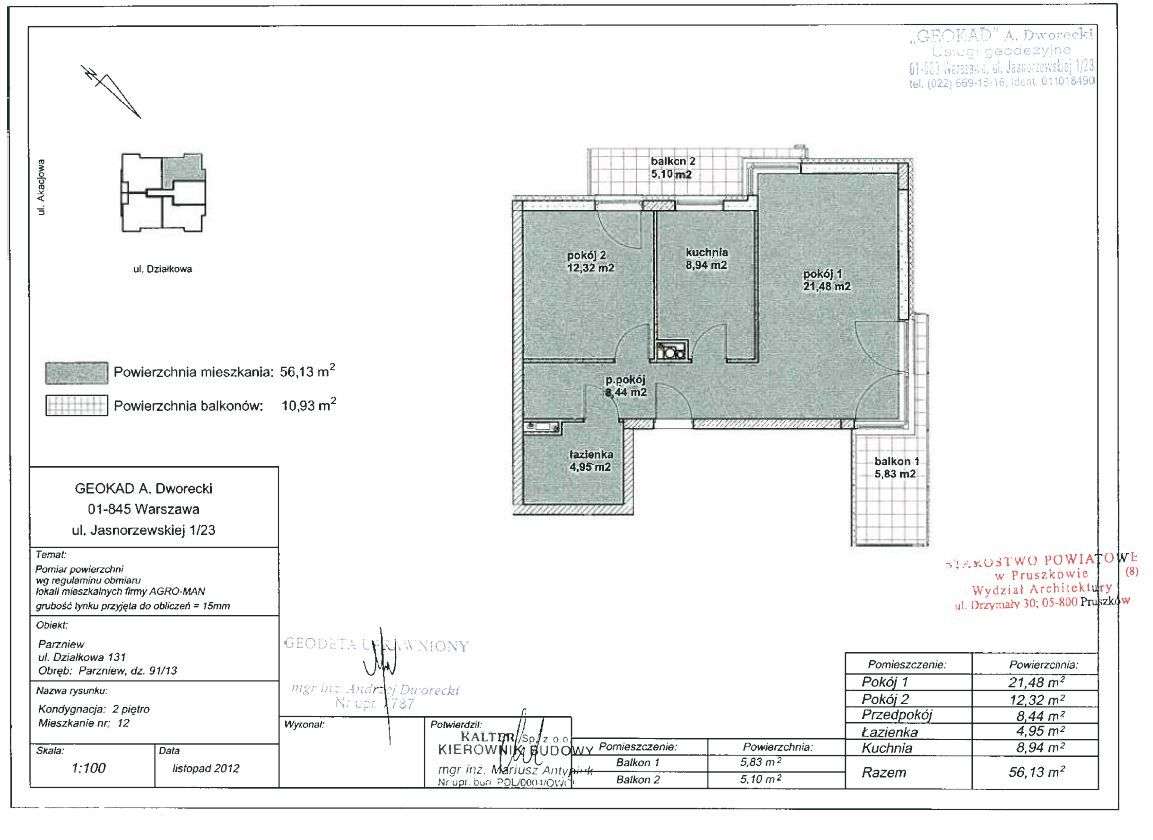 Parzniew, ul. Działkowa 131-2