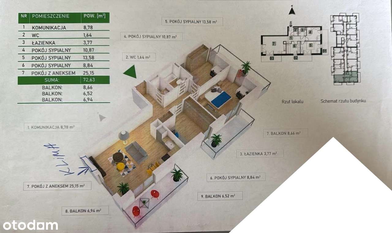 4-pokojowe mieszkanie 72,63 m² | Ruczaj, Czerwone Maki | Garaż-16