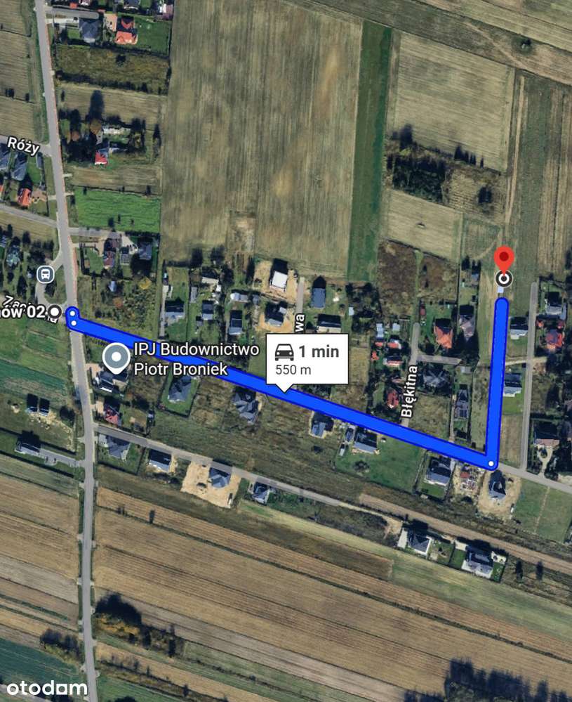 Uzbrojona działka budowlana w Dominowie - ul. Błękitna - Pełny obrazek: 5/6