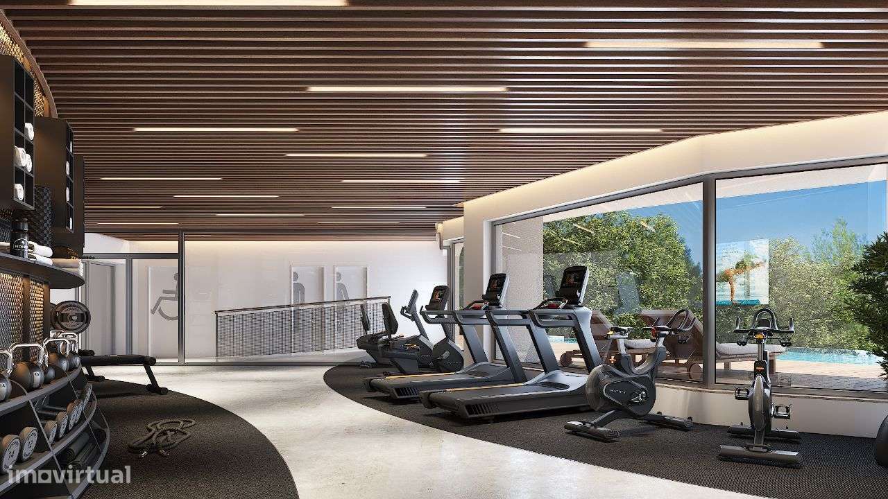 T3 em condomínio com VISTA piscina, jardim e ginásio-8