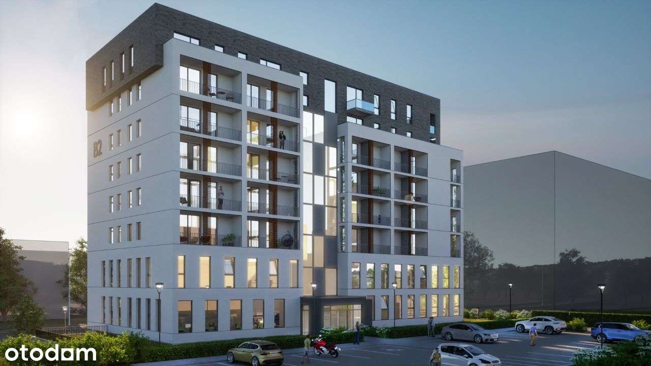 3 pokojowe mieszkanie z balkonem  - Sobieskiego B2-2