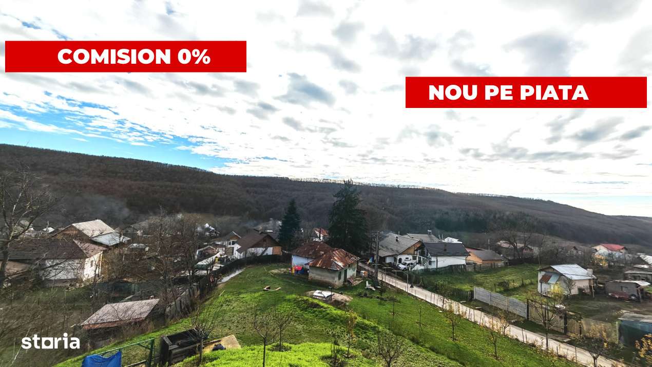 Teren generos cu casa veche si priveliste spre padure – Mioveni, zon-0