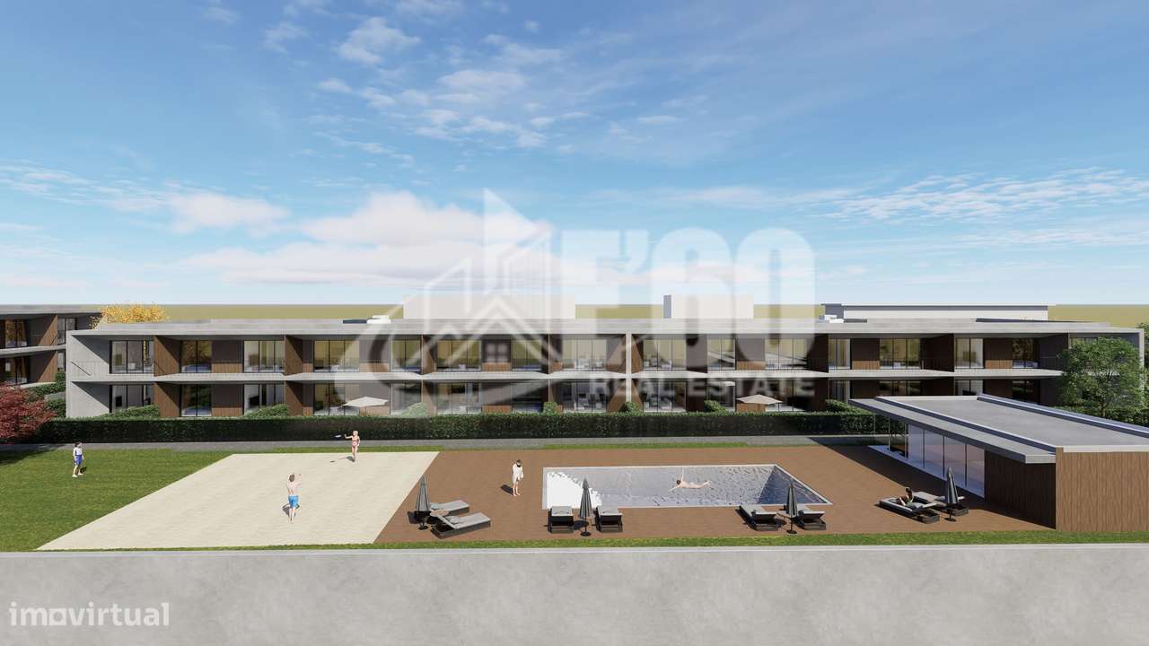 APARTAMENTO T2 C/ TERRAÇO EM CONDOMINIO FECHADO COM PISCINA-17