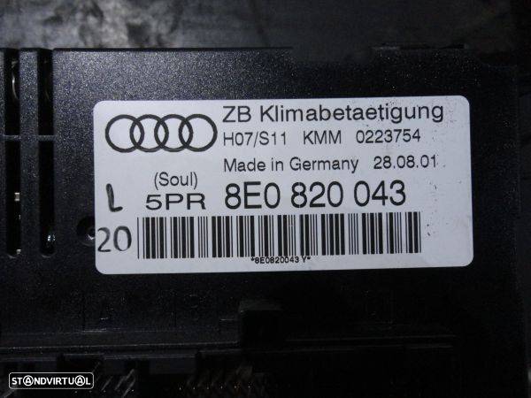 Comando Climatização Audi A4 (8E2, B6) - 2