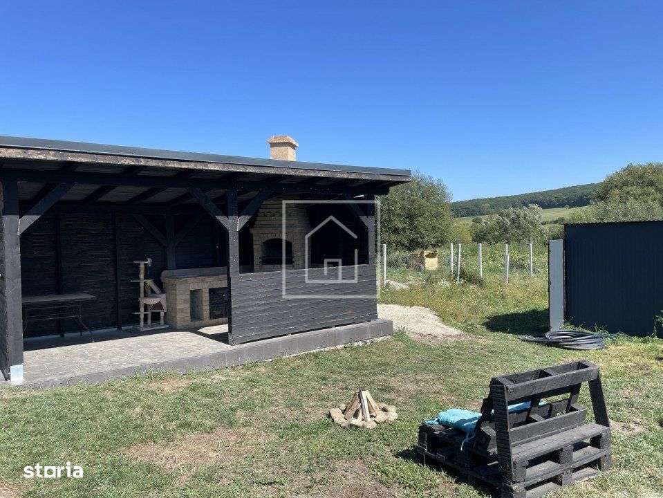 Teren 829 mp autorizatie de constructie 4 cabanute A-frame in Tocile-4