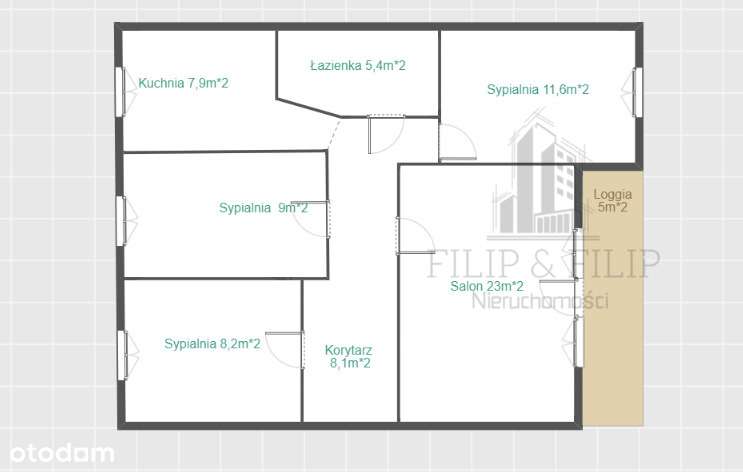 4-Pokoje- Przestrzeń-Loggia-Cegła- HIT dla Rodziny-11