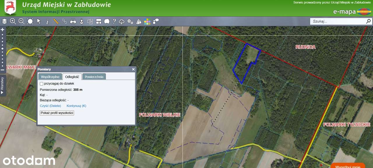 Kształtna działka 1,73 ha – Folwarki Wielkie, gm. Zabłudów - Pełny obrazek: 3/5