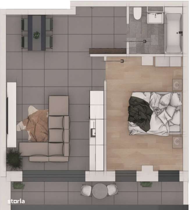 Apartament 2 Camere, 51mp, Standard nZeb, Zona Sesul de Sus — fotografia 1
