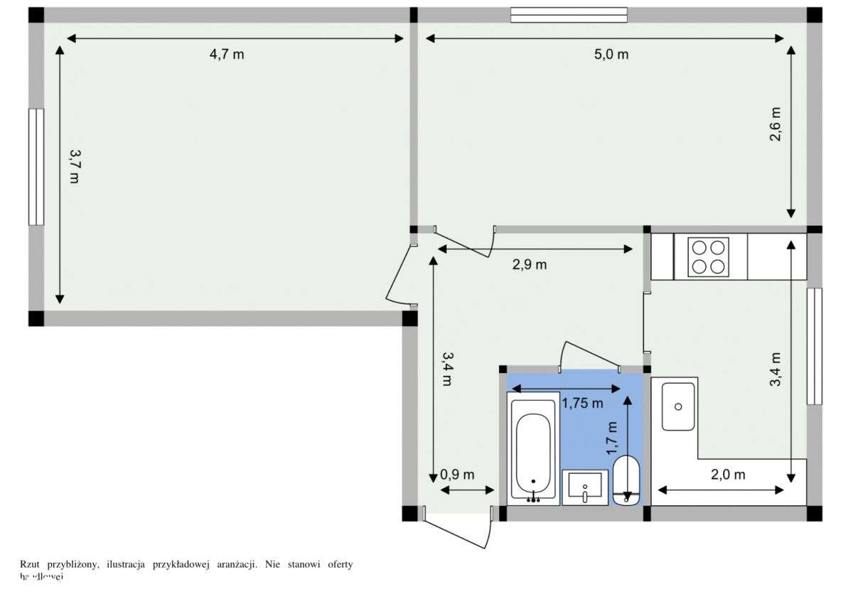 Do remontu| Blisko Dtś| Centrum |Politechnika - Pełny obrazek: 5/6