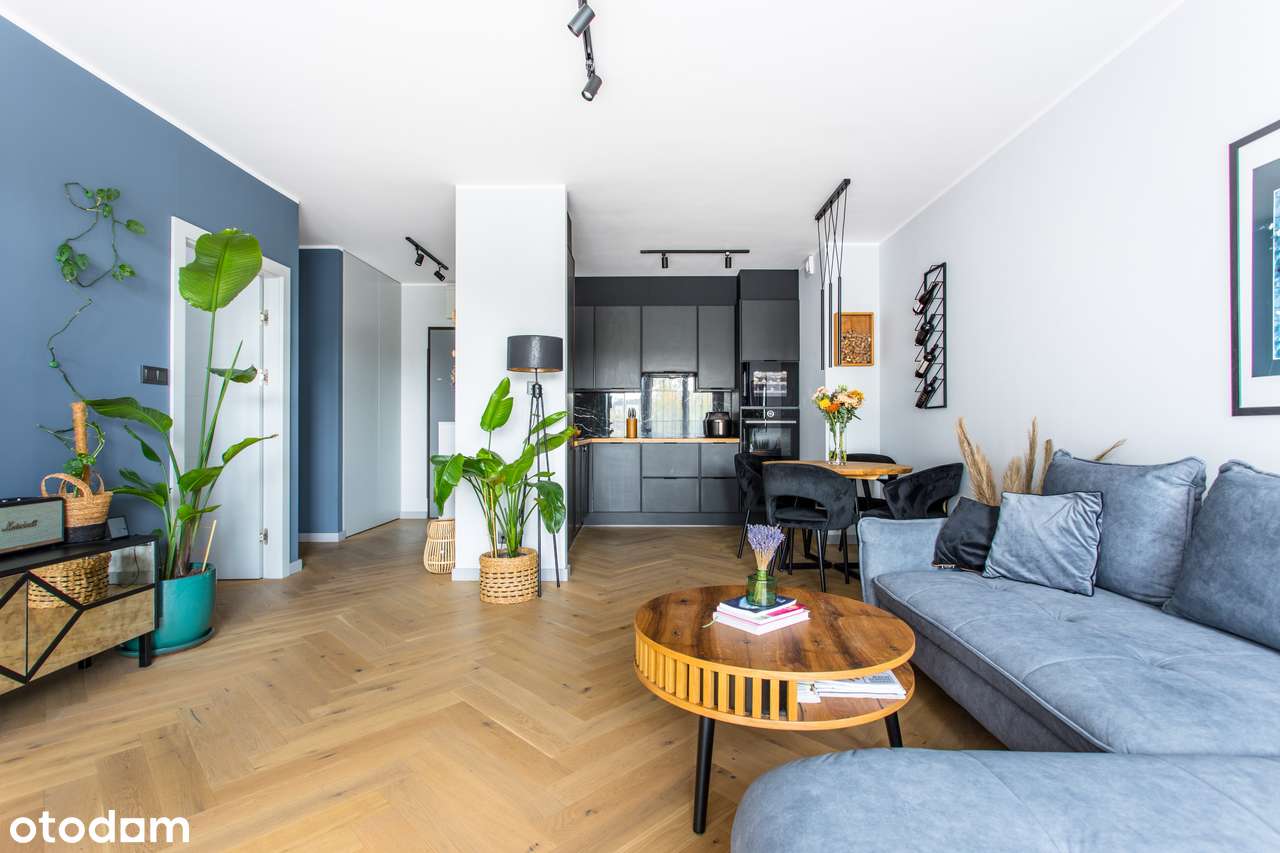 Nowoczesne 2 pokoje | widok na rzekę i zielone patio | centrum miasta-3