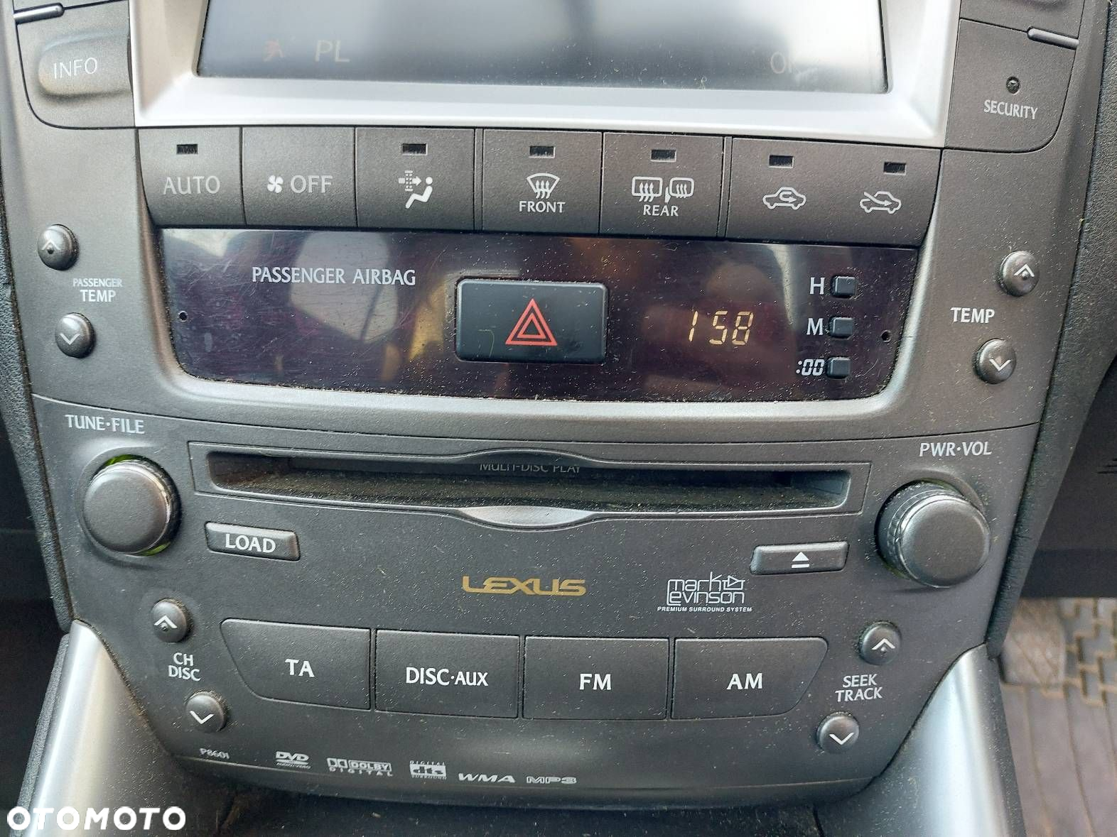 RADIO ODTWARZACZ + PANEL NAWIEWU + RAMKA LEXUS IS II - 3