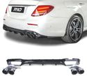 DIFUSOR PARA MERCEDES E CLASSE W213 SEDAN 16- AMG GLOSS BLACK + PONTEIRAS ESCAPE - 1