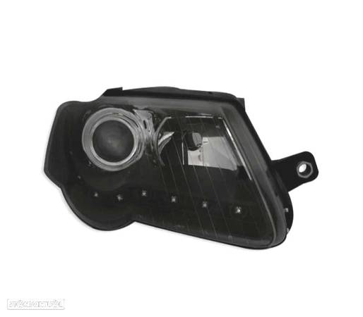 FARÓIS FRENTE LUZ DIURNA LED PARA VOLKSWAGEN VW PASSAT 3C,05-10 FUNDO CROMADO - 3