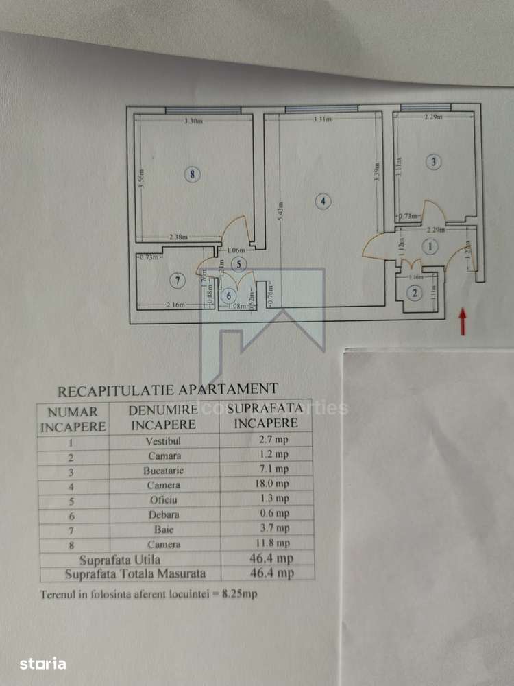 Vanzare apartament de 2 camere Pajura-11