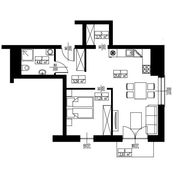 Mieszkanie, apartament, M3, Żory M43 - Pełny obrazek: 4/11