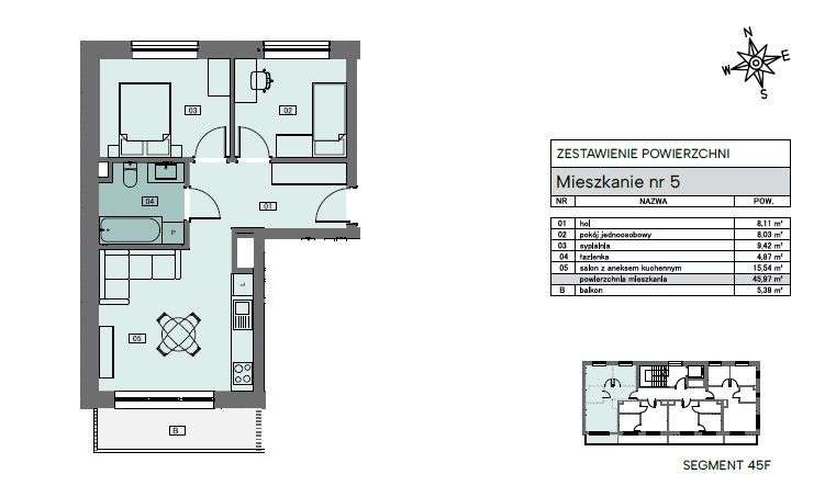 Praktyczne 3 pokojowe / dobre na wynajem / winda - Pełny obrazek: 2/5