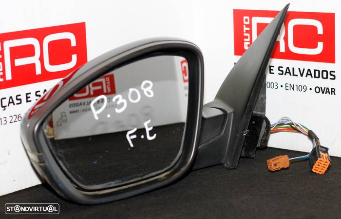 ESPELHO RETROVISOR ESQUERDO PEUGEOT 308 - 2