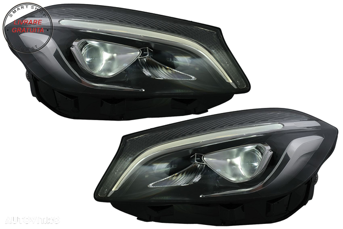 Faruri Full LED Mercedes A-Class W176 (2012-2018) doar pentru Halogen- livrare gratuita - 1